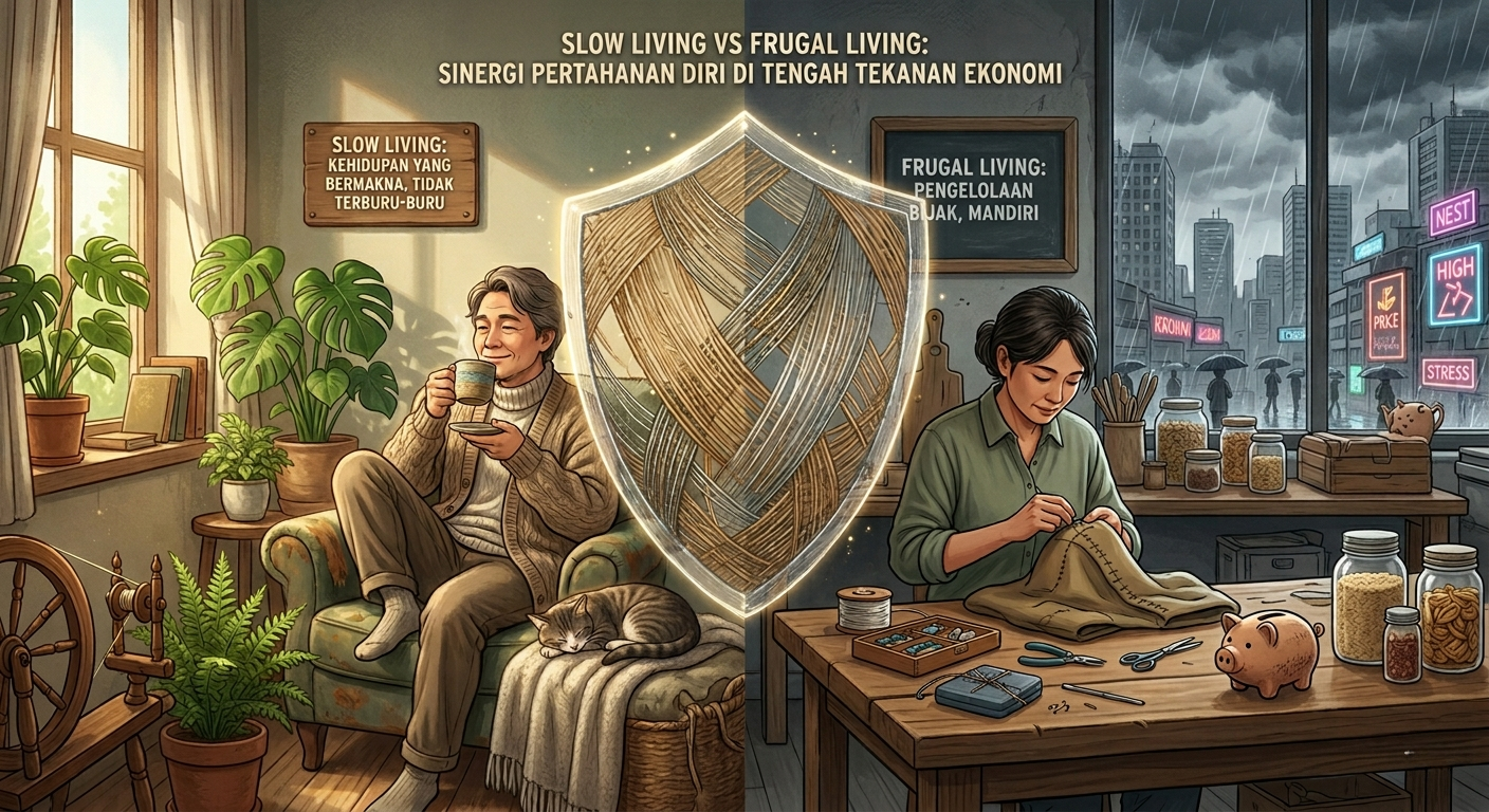 Slow Living vs Frugal Living: Sinergi Pertahanan Diri di Tengah Tekanan Ekonomi