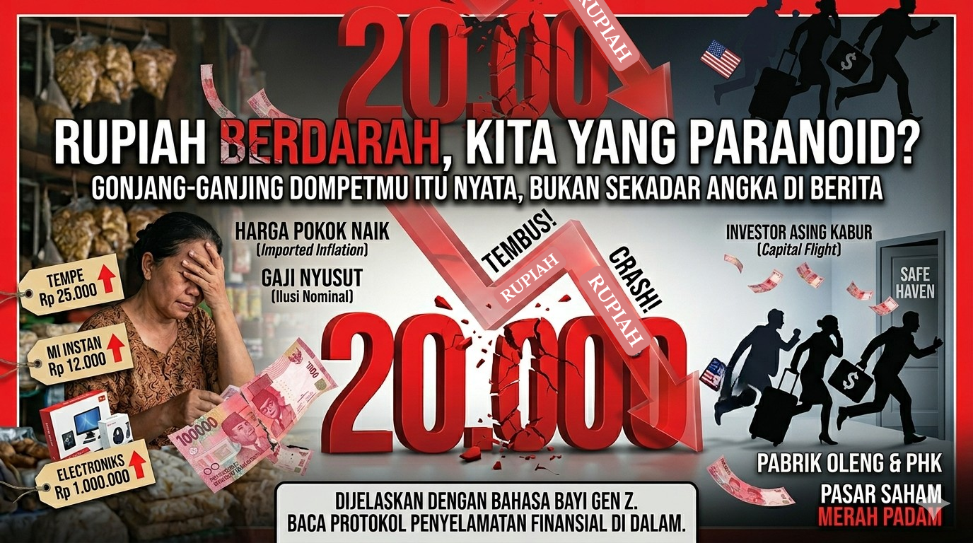RUPIAH BERDARAH, KITA YANG PARANOID? Gonjang-Ganjing Dompetmu Itu Nyata, Bukan Sekadar Angka di Berita