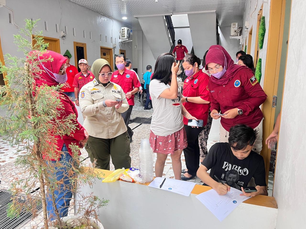 Razia Kos di Binjai, di Temukan Alat Hisap Sabu 4 Penghuni Positif Narkoba