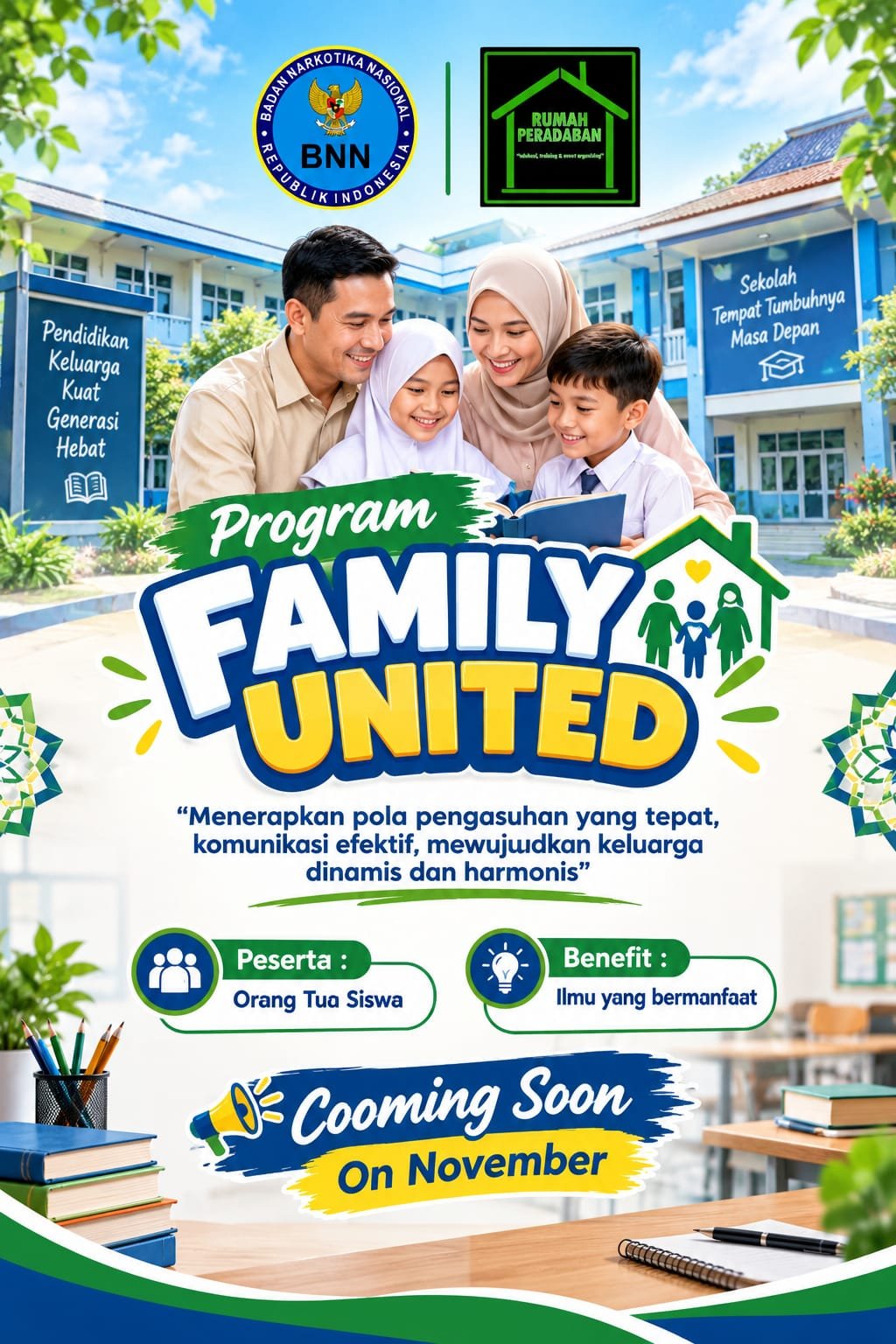 Peradaban dari Rumah: Langkah BNN Kota Tanjungbalai dan Rumah Peradaban Lewat "Family United"